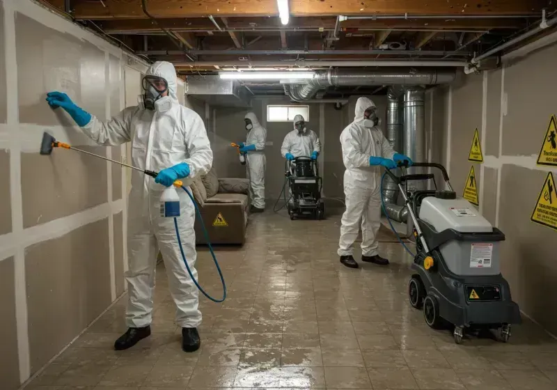 Basement Moisture Removal and Structural Drying process in Duval County, FL